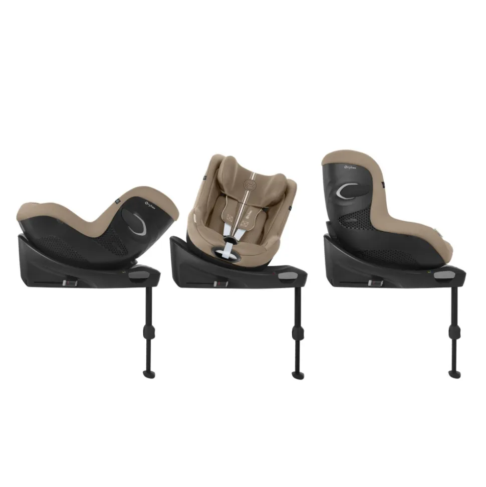 Siège auto sirona gi i-size tissu plus almond beige avec base intégrée