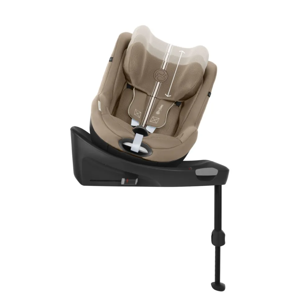 Siège auto sirona gi i-size tissu plus almond beige avec base intégrée