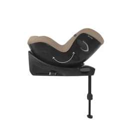 Siège auto sirona gi i-size tissu plus almond beige avec base intégrée