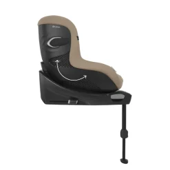 Siège auto sirona gi i-size tissu plus almond beige avec base intégrée