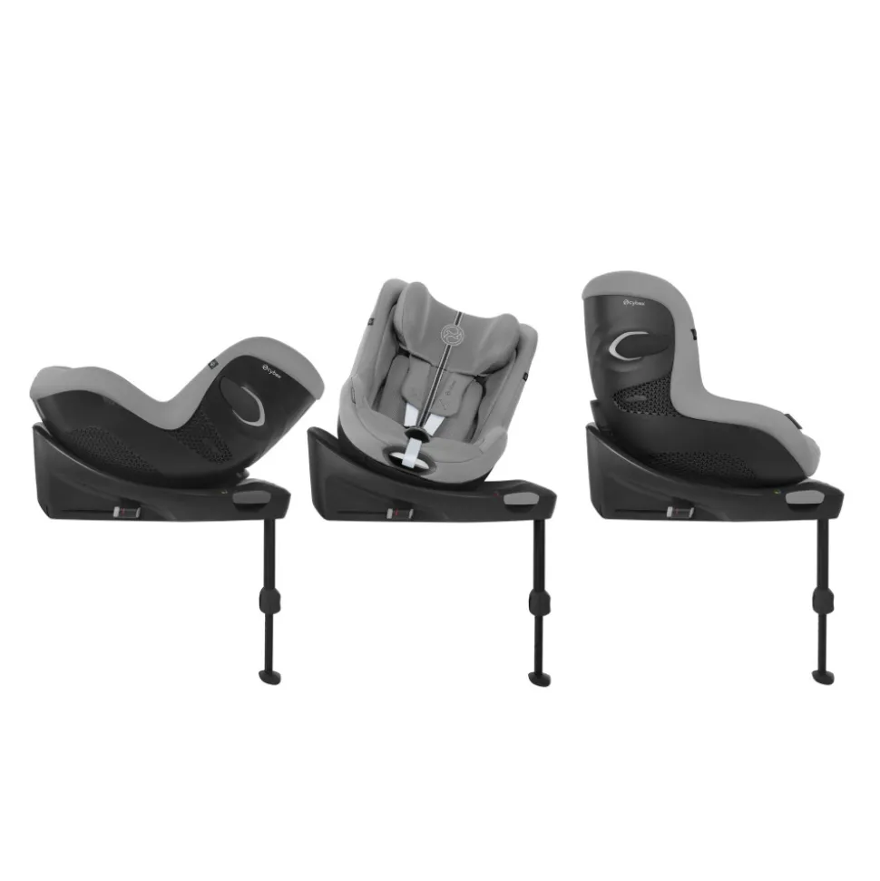 Siège auto sirona gi i-size tissu plus stone grey avec base intégrée