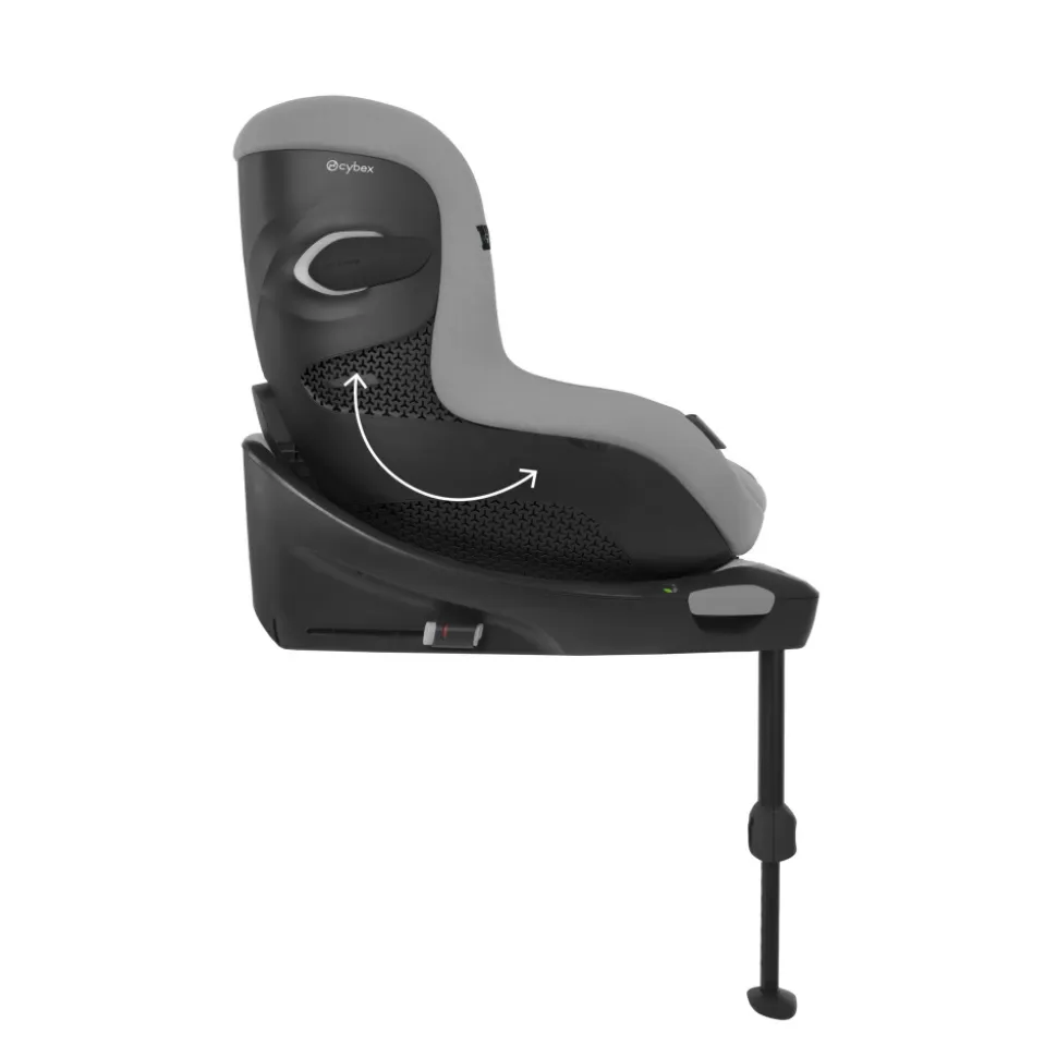 Siège auto sirona gi i-size tissu plus stone grey avec base intégrée