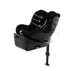 Siège auto sirona g3 i-size rotatif tissu plus moon black