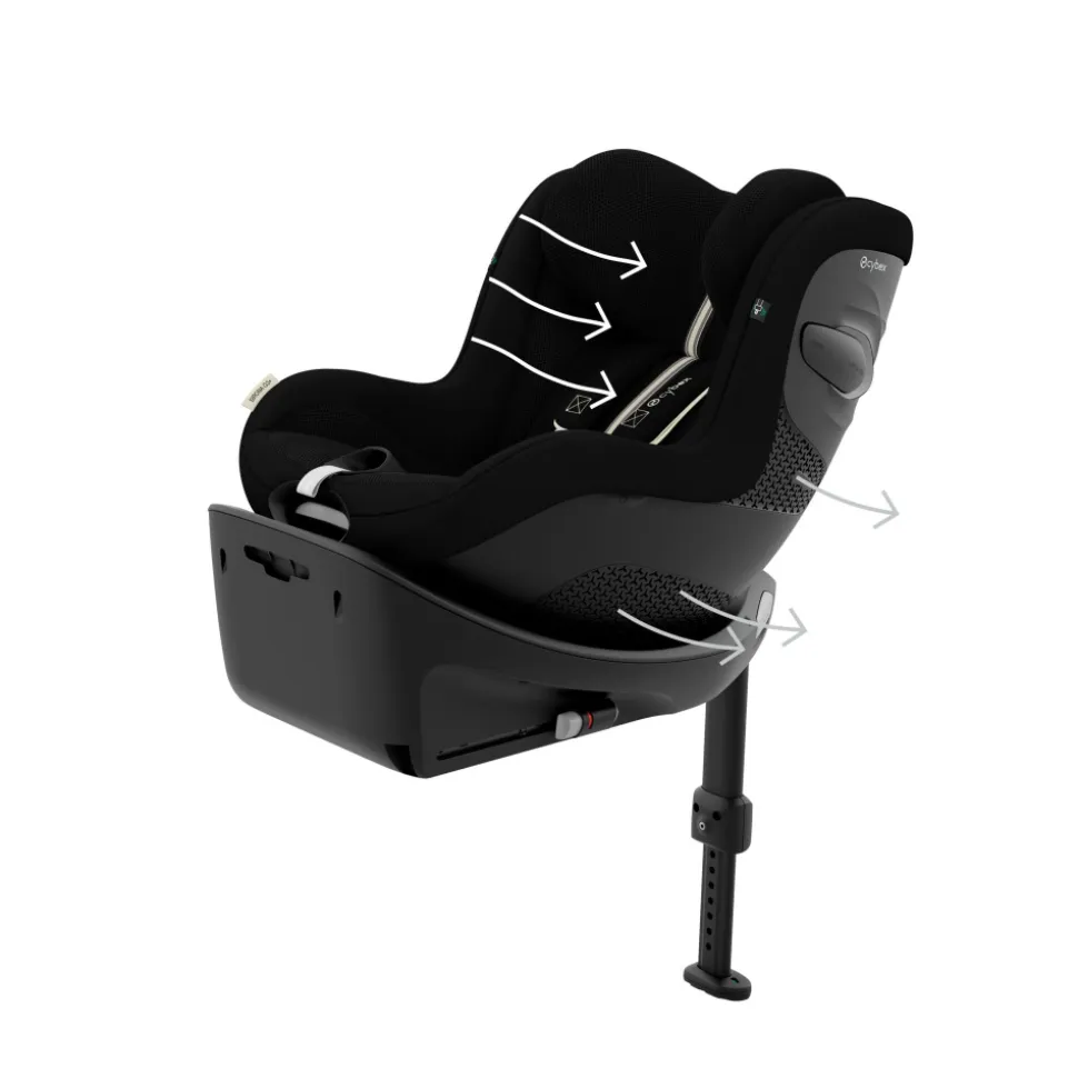 Siège auto sirona g3 i-size rotatif tissu plus moon black