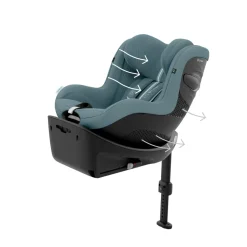 Siège auto sirona g3 i-size rotatif tissu plus stormy blue