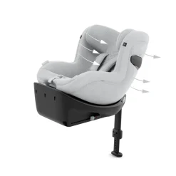 Siège auto sirona ti i-size tissu plus platinum white