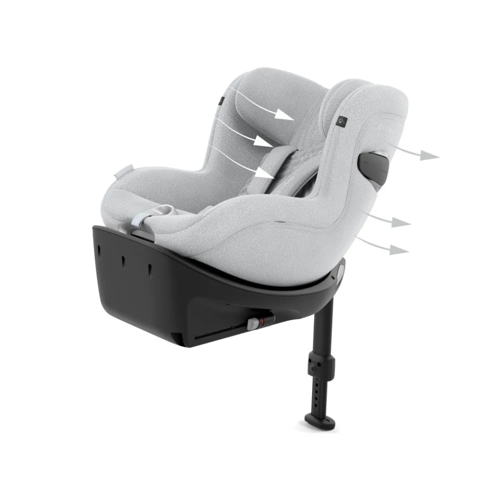 Siège auto sirona ti i-size tissu plus platinum white
