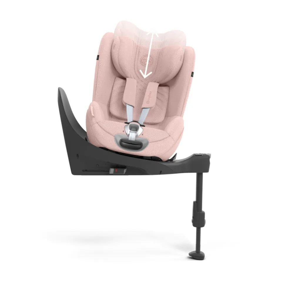 Siège auto sirona t i-size tissu plus peach pink