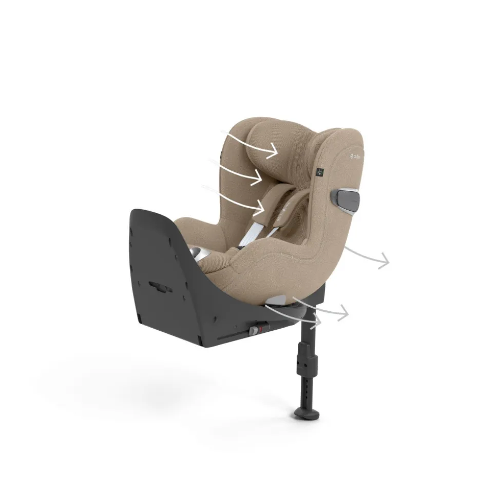 Siège auto sirona t i-size tissu plus cozy beige