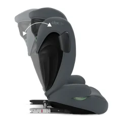 Siège auto solution b3 i-fix steel grey