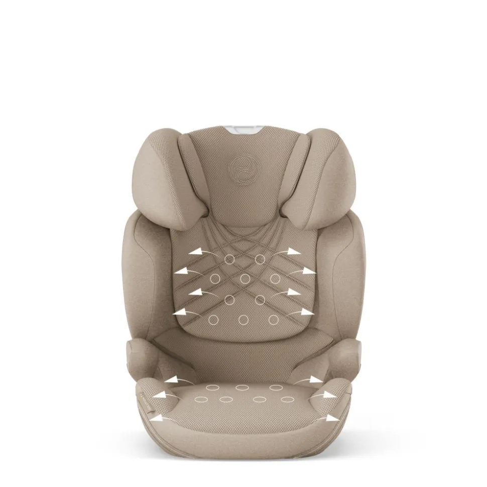 Siège auto solution t i-fix i-size tissu plus cozy beige