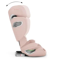Siège auto solution t i-fix i-size tissu plus peach pink
