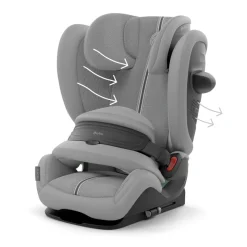 Siège auto évolutif pallas g3 i-size tissu plus stone grey