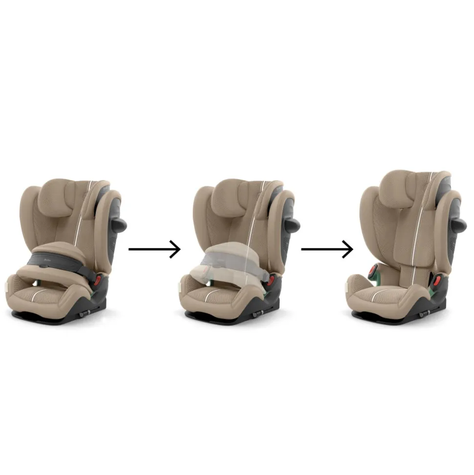 Siège auto évolutif pallas g3 i-size tissu plus almond beige