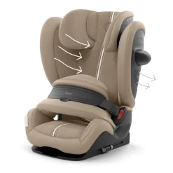 Siège auto évolutif pallas g3 i-size tissu plus almond beige