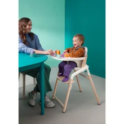 Siège baby set giraffe blanc