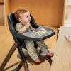 Siège bébé et tablette evolve bois foncé