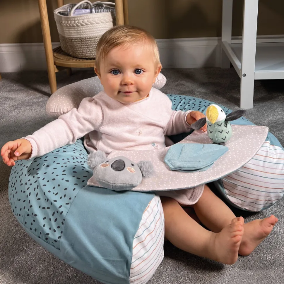 Siège bébé gonflable avec activités animal adventure