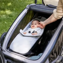 Siège bébé pour remorque de vélo baby lounger 2 grey