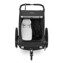 Siège bébé pour remorque de vélo baby lounger 2 grey