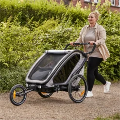 Siège bébé pour remorque de vélo baby lounger 2 grey