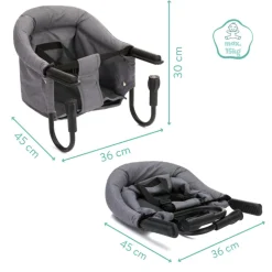 Siège de table bébé gris