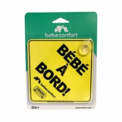Signalétique jaune à ventouse bébé à bord