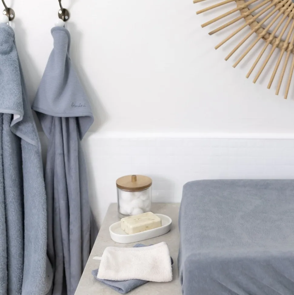 Sortie de bain enfant bleu