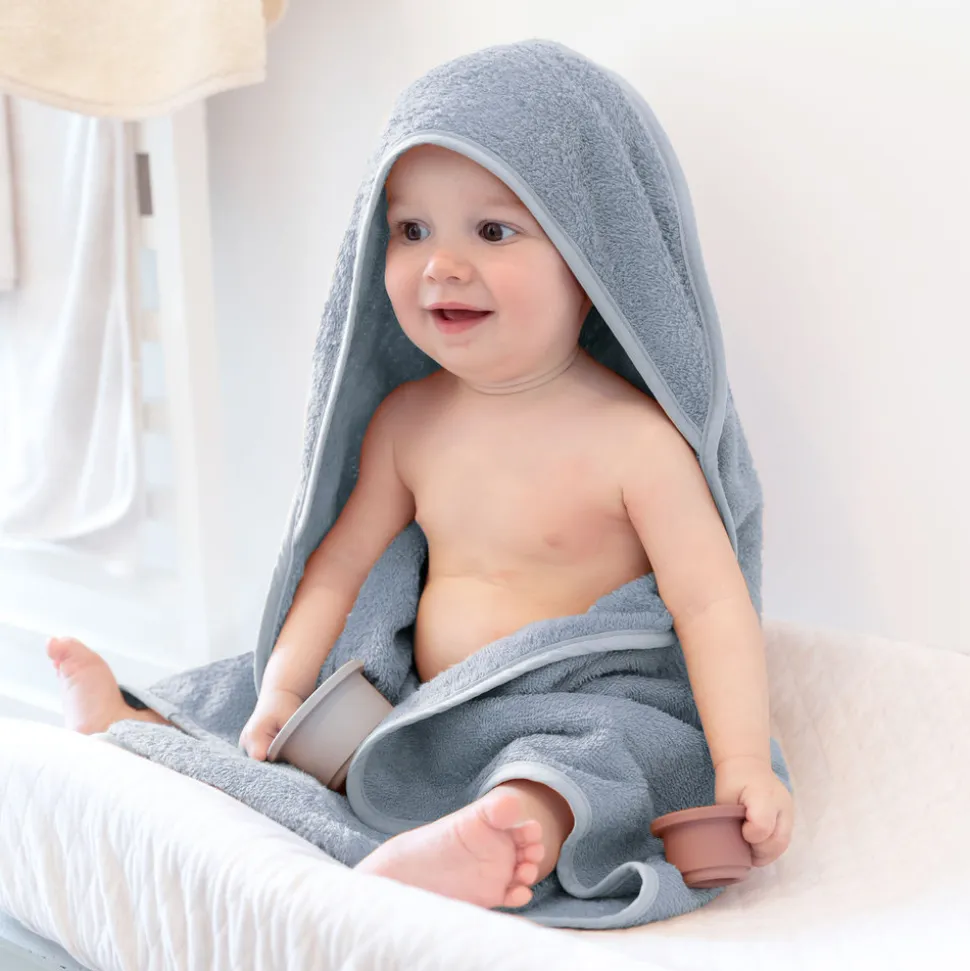 Sortie de bain enfant bleu