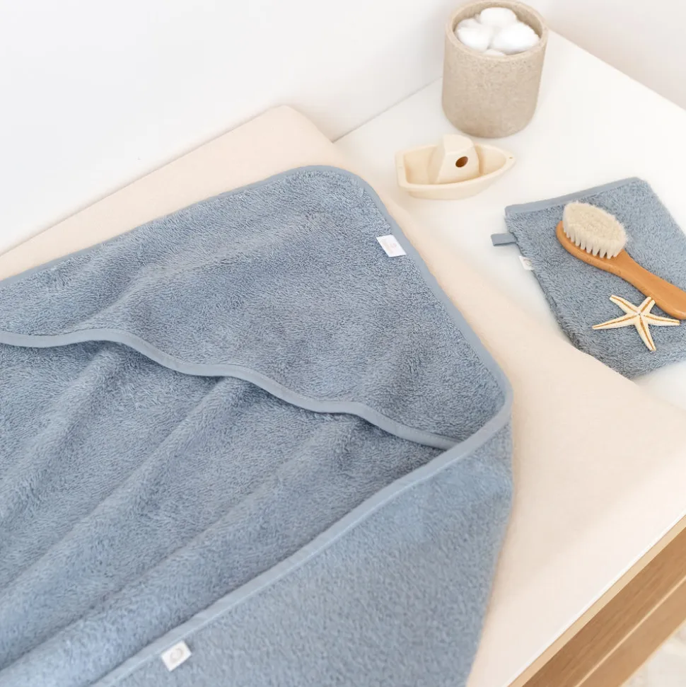 Sortie de bain enfant bleu