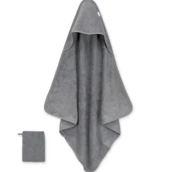 Sortie de bain enfant gris anthracite