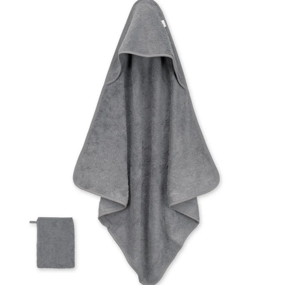 Sortie de bain enfant gris anthracite