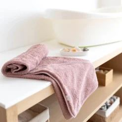 Sortie de bain enfant rose