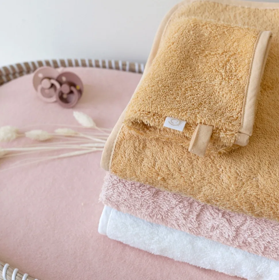 Sortie de bain enfant vieux rose