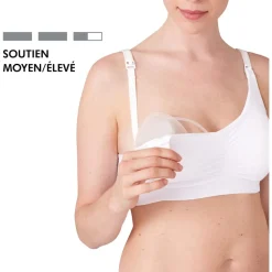 Soutien-gorge d'allaitement 3-en-1 xxl blanc