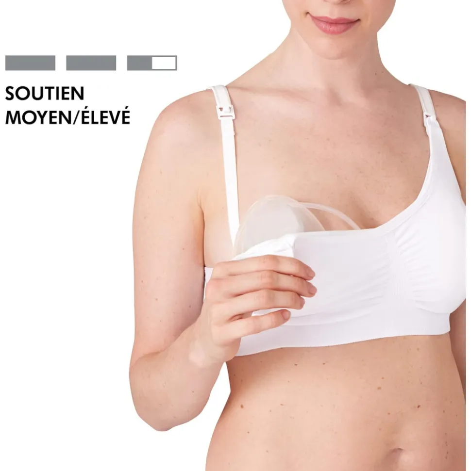 Soutien-gorge d'allaitement 3-en-1 xxl blanc