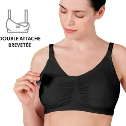 Soutien-gorge d'allaitement 3-en-1 xl noir