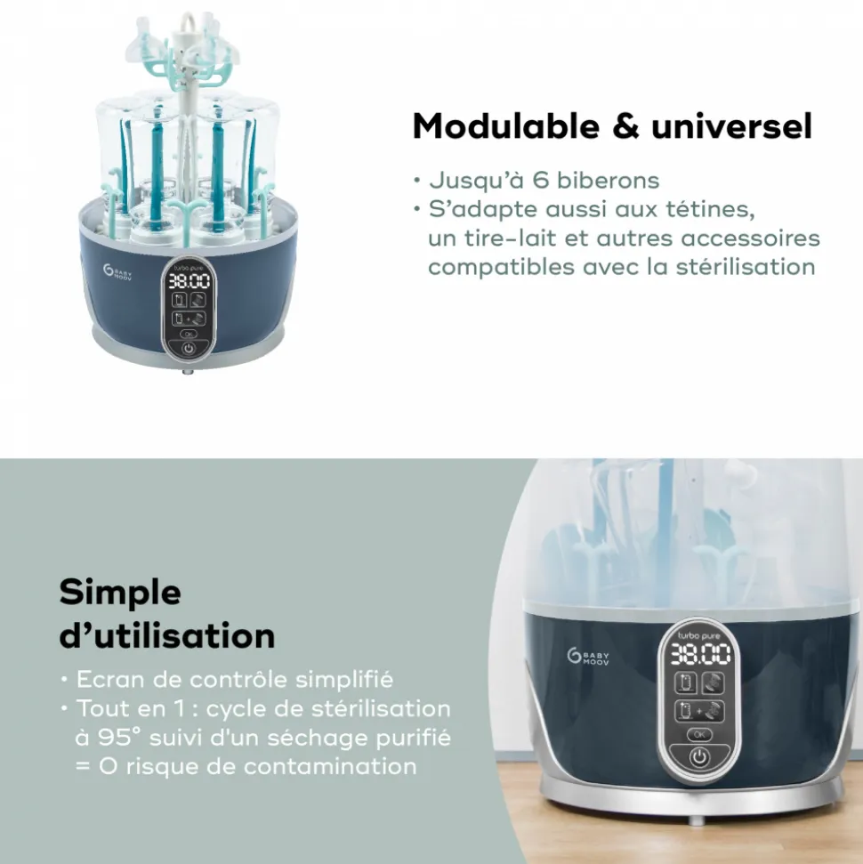 Stérilisateur purificateur biberon turbo pure