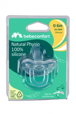 Sucette naturel physio tout en silicone - 18/36 mois - coloris aléatoire