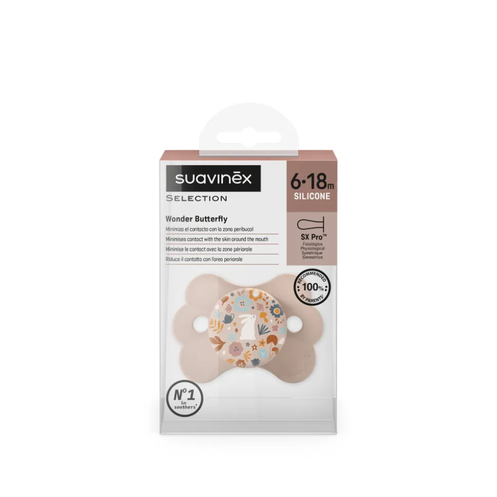 Sucette réversible sx pro wonderland rose 6/18 mois
