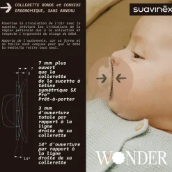 Sucette réversible sx pro wonder viva magenta 6/18 mois