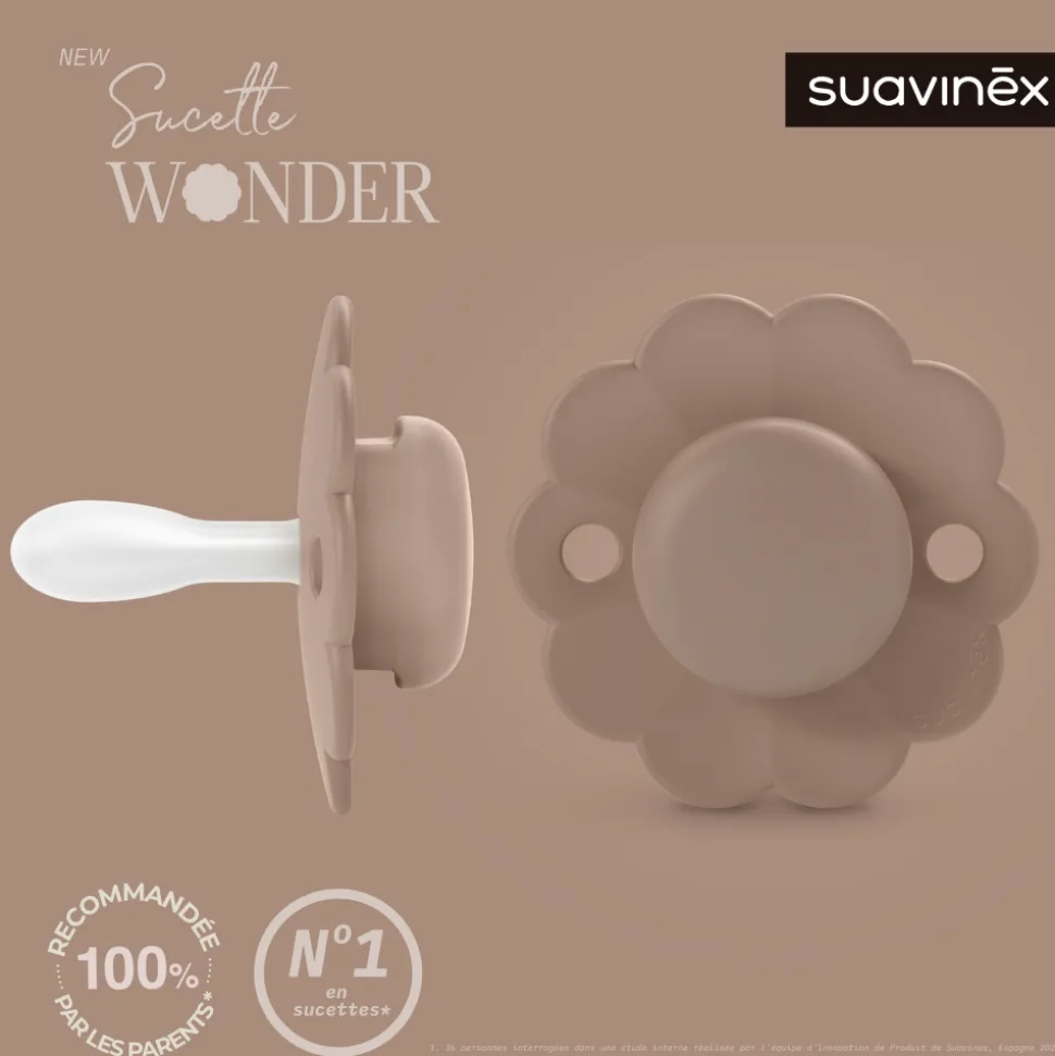 Sucette réversible sx pro wonder raw umber 6/18 mois