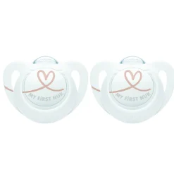 2 sucettes nuk expert silicone 0-2m my love