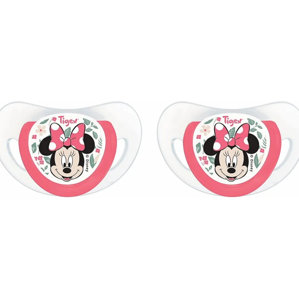 2 sucettes physiologiques silicone +18 m minnie