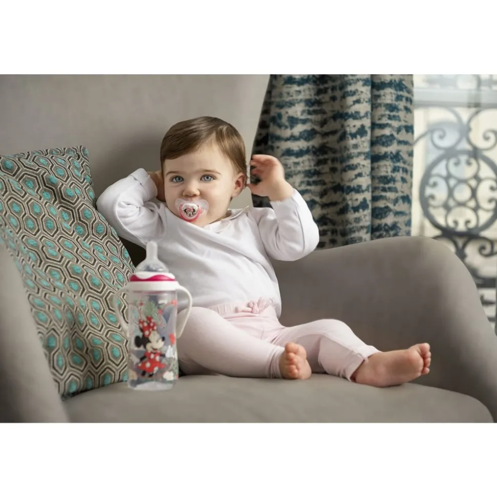 2 sucettes physiologiques silicone +18 m minnie