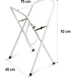 Support blanc pour petite baignoire bébé 0-6 mois