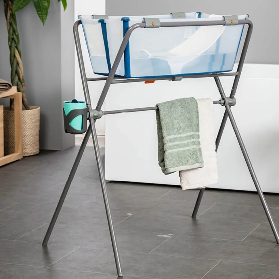 Support de baignoire bébé flexibath gris