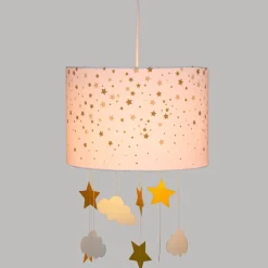 Suspension enfant ø30 cm blanc et ocre