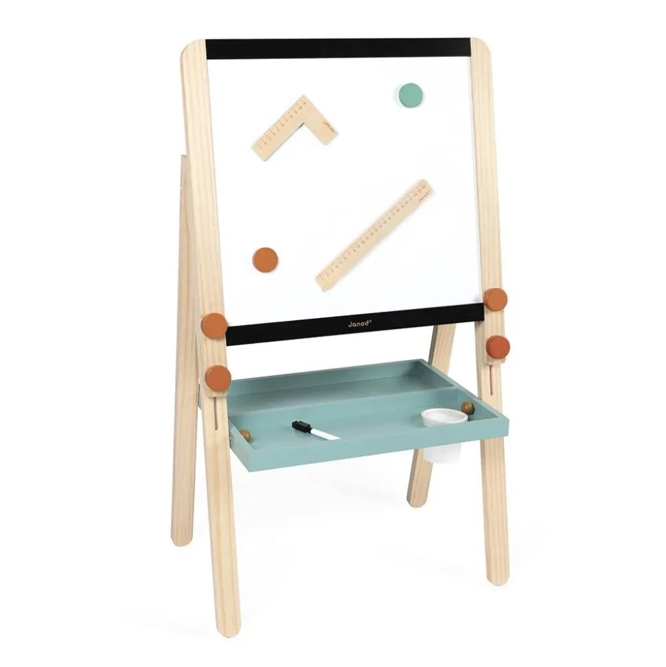 Tableau de la maîtresse en bois double face pour enfant