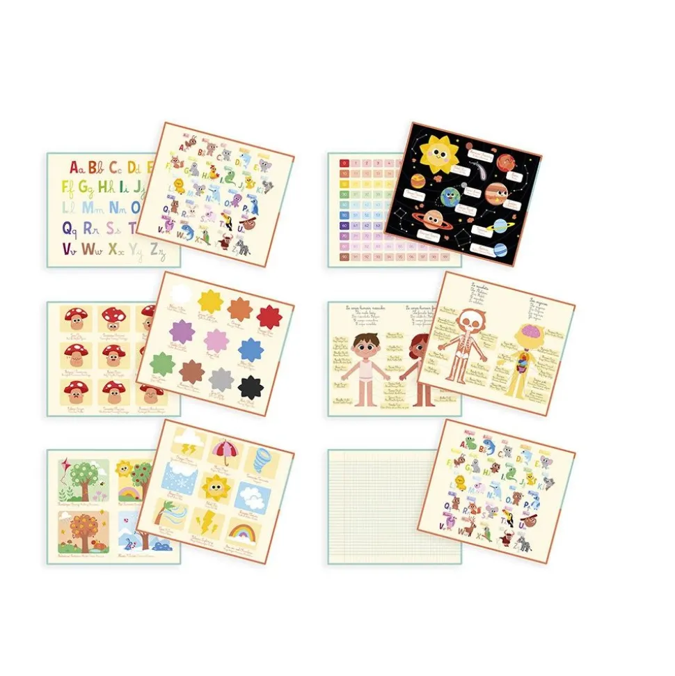 Tableau de la maîtresse en bois double face pour enfant